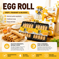 Collation orientale traditionnelle, rouleaux d'œufs faits à la main