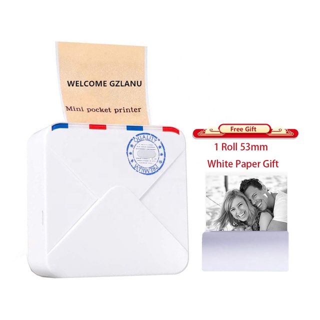 High Quality Mobile Mini Printer for Phomemo M02s with 300dpi HD BT Wireless Inkless Thermal Printer 15/25/53mm Adhesive Paper