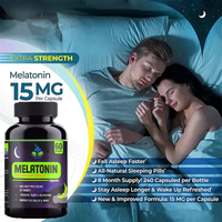 Complexe Naturel de Mélatonine, Magnésium et Vitamines – Complément Sommeil 100mg 500mg – Capsules Végétaliennes de Mélatonine en Gros de Chine
