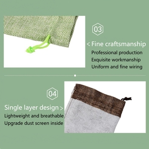 Bolsa de embalaje personalizada duradera de material <span class=keywords><strong>natural</strong></span>, venta al por mayor, bolsas de arpillera reutilizables, proveedor de bolsas de regalo mini con etiqueta privada - Product Image 5