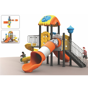 Aire de jeux d'<span class=keywords><strong>aventure</strong></span> pour enfants avec toboggan en forme de cockpit d'avion et grimpeur à filet de cargaison pour le plaisir au parc - Product Image 2
