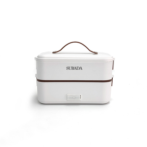 Fiambrera eléctrica de cocción automática, Mini cocina de arroz, fiambrera de vapor de 2 capas para el hogar Oficina escuela viaje cocinero - Product Image 2
