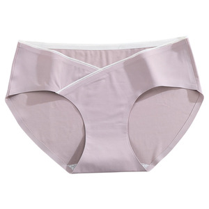 Culotte de maternité, <span class=keywords><strong>taille</strong></span> <span class=keywords><strong>basse</strong></span> croisé C, sous-vêtements pour femmes enceintes, vente en gros, - Product Image 2