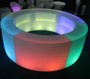 Nieuw Product Gebruikt Nachtclub Verlicht Meubilair Led Moderne Draagbare Led Bar Teller Met Lichte Kleurverandering