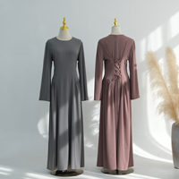 Robe d'été MEXIZO 2026 pour femme, manches évasées, abaya modeste, tissu léger, robe de soirée décontractée pour femme