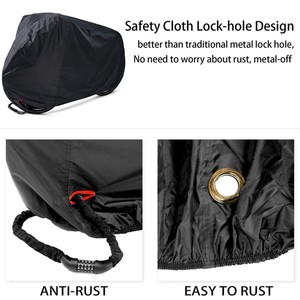 Fundas Plegables para Bicicletas de Tela <span class=keywords><strong>Oxford</strong></span> Impermeable para Exteriores, Protección Contra Lluvia, Polvo, Nieve, Viento y Sol para Todo Tipo de Bicicletas - Product Image 4