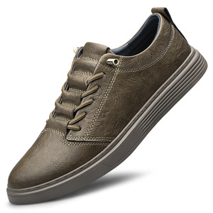 Zapatos Deportivos Casuales con Punta Redonda para Hombre, de Cuero Moderno, Cómodos y Transpirables - Product Image 5