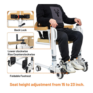 Mateside Transfer pasien, kursi pasien dari tempat tidur ke kursi, kursi hidrolik angkat, nyaman Transfer, kursi Disanilty - Product Image 4