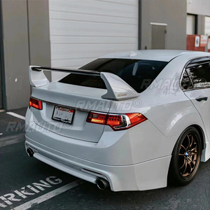 ดีไซน์ใหม่สำหรับสปอยเลอร์ Honda Accord ปี 2008 - 2013 รุ่น FD2 สีดำเงาขาว คุณภาพสูง สปอยเลอร์หลัง - Product Image 3