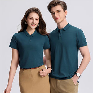 Polo pour hommes à <span class=keywords><strong>prix</strong></span> d'usine, faible MOQ, avec logo imprimé promotionnel, polos unisexes pour femmes et hommes, polos de couple - Product Image 3