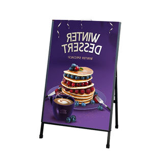 الجملة الترويجية المخصصة المشارك عرض قاعدة بلاستيكية الرصيف لافتات تنبيه على الأرصفة - Product Image 6