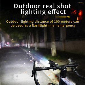 Nueva Luz Delantera para Bicicleta, LED, Impermeable, Recargable por USB, para Bicicleta de Montaña y Carretera, con Batería Integrada de 1500 mAh - Product Image 4