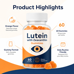 Complément alimentaire pour la santé des yeux, à base de plantes, sans OGM, biologique, faible en sucre, pour adultes, complexe de lutéine et de zéaxanthine, vitamine B2, végétalien, sans gluten, 60 gélules - Product Image 4