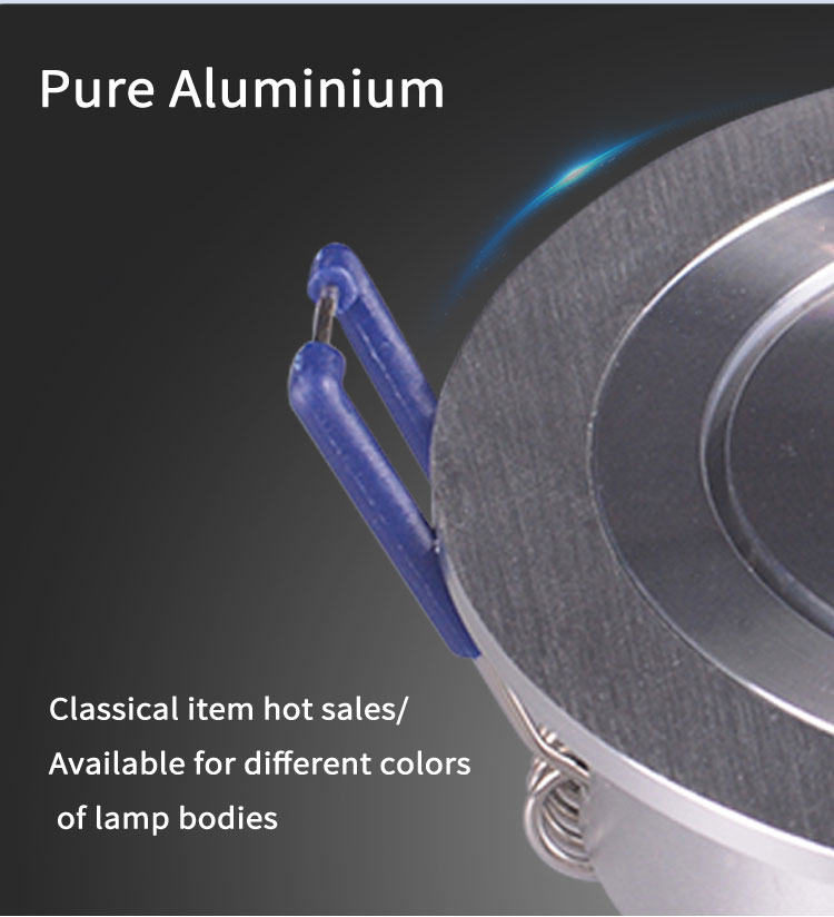 Customized Aluminium Ceiling Downlight Indoor Adjustable Round LED Spotlight