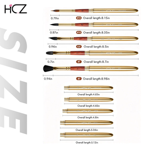 <span class=keywords><strong>Pinceau</strong></span> de voyage en poils synthétiques de qualité supérieure, type écureuil, avec pointe aiguille allongée en zibeline, idéal pour l'<span class=keywords><strong>aquarelle</strong></span>, la gouache et la peinture à l'encre - Product Image 6
