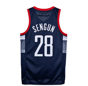 Maillot de basket-ball pour hommes des Houston Rockets # 13 Harden # 7 Durant # 28 Sengun # 35 Gilet de basket rétro brodé vert, style sportif - Product Image 2