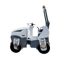 STORIKE Mini Rouleau Compresseur Vibratoire à Double Tambour Hydraulique 1,2 Tonne avec Pièces de Rechange Gratuites, Moteur Essence/Diesel Haute Performance