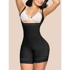 Body sculptant amincissant taille plus, body en latex, fajas, liposculpture, gaine invisible, dos haut, court - ligne légère - Product Image 5