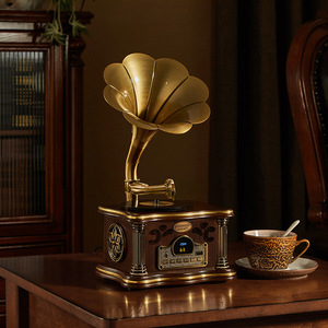Multi Function Portable Gramophone <b>Speaker</b> With FM Radio For Home Car Use <b>USB</b> TF Card Slot Plastic Material Compact Design - Product Image 4