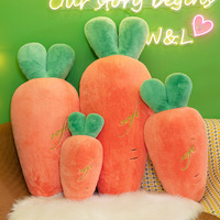 Fruit sierkussen grappig wortel knuffel speelgoed gevuld met PP katoen unisex verjaardagscadeau voor feestjes