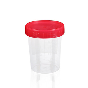 Vaso de orina desechable Jiangsu Kangmeng Medical de 120 ml, transparente, a prueba de fugas, de plástico, para pruebas de laboratorio - Product Image 1