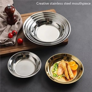 Plateau de service au design arrondi, finition de qualité supérieure, plateau de service pour aliments et desserts, décorations pour mariages et fêtes, assiettes à dîner - Product Image 3