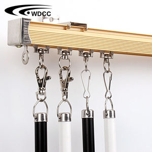 Black White Aluminium Curtain Wand Heavy Duty Customized Length Curtain Pull Stick - Product Image 2