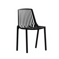 Chaise de bistrot en plastique empilable pour restaurant, moderne, en résine PP, prix d'usine en gros, pas cher