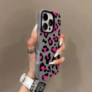Nouvelle coque de téléphone créative à motif léopard pour iPhone 17 Air 16 15 14 13 <span class=keywords><strong>Pro</strong></span> Max, coque de protection antichoc 2-en-1 en gelée - Product Image 4