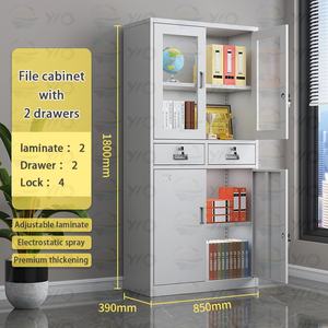 משרד מתכת הגשת ארון פלדה ארונית אחסון בית הספר חדר כושר משרד מתכת ארון ארון עם מנעול מפתח - Product Image 4