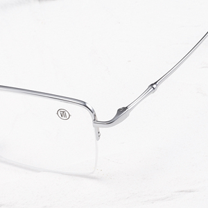Gafas de Titanio Rectangulares con Montura Completa, Ligeras, Unisex, para Adultos, Monturas para Corrección de la Visión, Color Sólido - Product Image 3