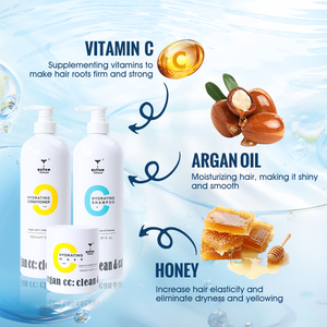 Individuelles Private Label Natürliches Honig-Vitamin-C Fördert Haarreparatur Geschädigtes Haar Hydratisierendes Haar Arganöl Shampoos und Conditioner - Product Image 4
