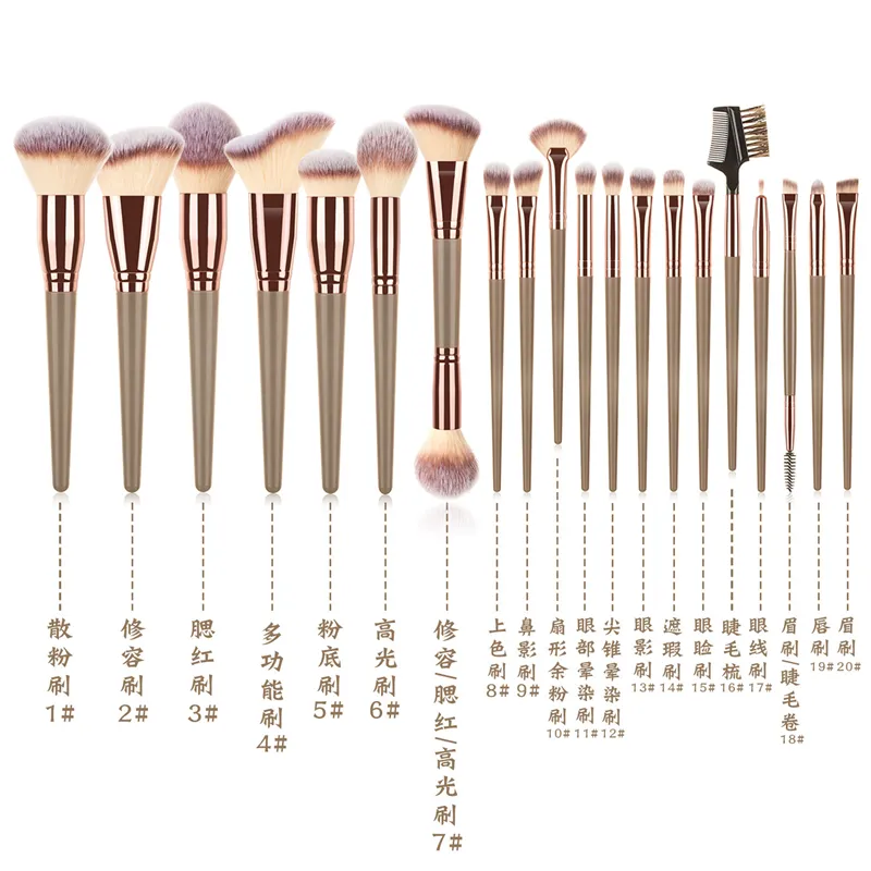Choose Individual Make Up Brushes To Create Your Own Promotion Full Vegan Makeup Brush Kit Good And Cheap Private Label