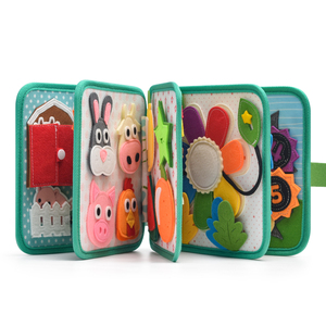 Jouet éducatif Montessori personnalisé en gros pour enfants, développe les talents et les capacités, <span class=keywords><strong>livre</strong></span> silencieux classique en feutrine - Product Image 3