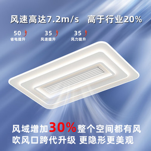 Ventilateur de plafond sans pales Qiaoqing à spectre complet avec éclairage LED encastré pour salon et chambre - Product Image 4