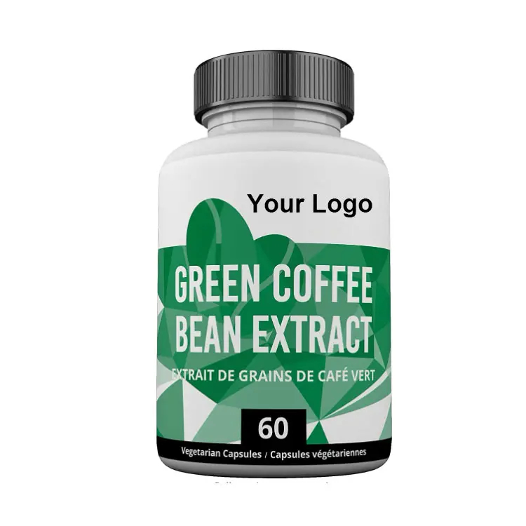 أفضل سعر كبسولات مستخلص حبوب القهوة الخضراء 500 مللي مع 50% حمض الكلوروجينيك نباتي ، غير محول إلى حيوانات - 60 كبسولات مكمل