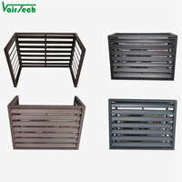 Couvercles AC personnalisés unité extérieure murale en aluminium climatiseur couvercle de persienne AC