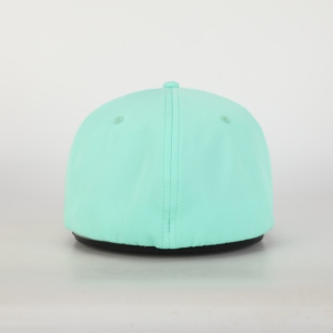 High Quality 6 Panel Custom Golf Fitted Hat Flat Brim Rubber <b>Patch</b> Waterproof Polyester Stylish Performance Outdoor Beach - Product Image 5