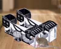 Piège à rats et souris vivant en plastique, conforme EPA, pour entrepôt intérieur, avec station d'appât anti-rongeurs