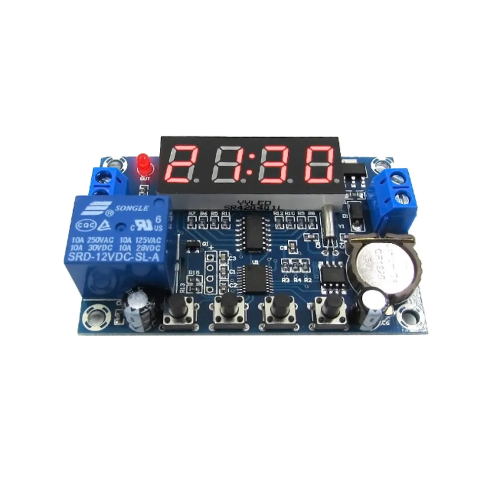 AMBOHR XH-M196 12V Jam Timer Controller 24H Waktu Tiga Kelompok Waktu Memori Modul Kontrol