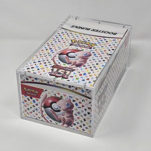 Boîte de présentation en acrylique pour booster Pokémon X10 Paldean Fates, transparente, anti-rouille, pré-assemblée, solution de rangement - Product Image 2