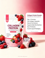 OEM 10g*10 Sachets Gemengde Bessen Collageen Poeder, Vis Collageen Tripeptide, Antioxidanten Immuniteit Ondersteunende Beauty Drink Poeder