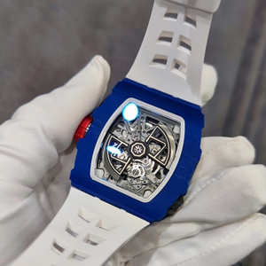 Montre squelette automatique de haute qualité, ultra-fine, boîtier en fibre de carbone de 7,8 mm, 35 g, légère, montre mécanique de luxe - Product Image 3