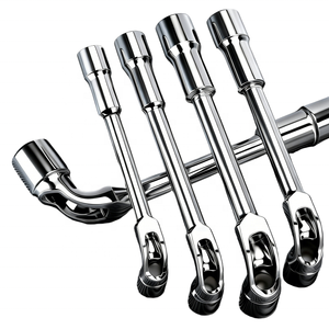 Llave de pasador tipo L de doble cabeza hexagonal con varilla curva de acero Cr-V para reparación de neumáticos - Product Image 3