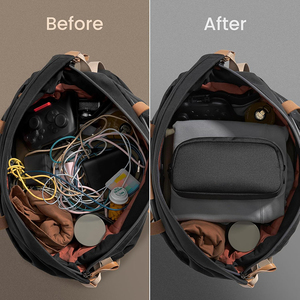 Electronics Organizer Travel Case, Water Resistant Travel <b>Bag</b> <b>Cable</b> Organizer, Tech Pouch Accessories Carry Storage - Product Image 5