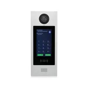 2wire BUS Multi Apartments Building Doorbell Video Door Phone for Home White LED Lights DC 30V 7inch TFT LCD Metal+acrylic Panel