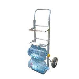 Chariot à main en alliage d'aluminium 1370x620x510mm 2 roues, durable, usage industriel, série de chariots à benne, revêtement poudré argenté - Product Image 3