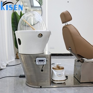 เก้าอี้นวดสปาผมไฟฟ้า KISEN Luxury Nail Salon พร้อมอ่างสปาแบบญี่ปุ่น เก้าอี้สระผมปรับระดับไฟฟ้าได้ - Product Image 5