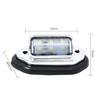 6 LED éclairage de plaque d'immatriculation de voiture pour SUV camion remorque Van Tag étape lampe ampoules blanches produits de voiture éclairage de plaque d'immatriculation