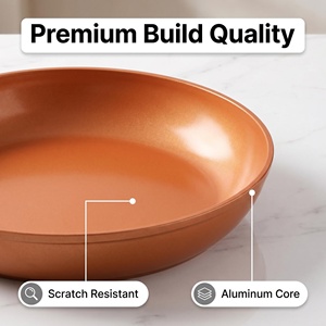 Juego de Utensilios de Cocina de Aluminio Fundido Antiadherente con Revestimiento de Granito Profesional, Olla, Cacerola, Sartén, Juego de Ollas y Sartenes para Cocina - Product Image 5